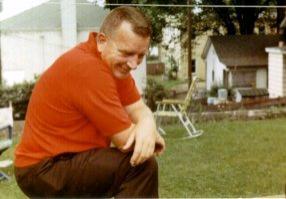 Richard Stimler at Stimler Family Reunion, Wayzata, MN, 1970.