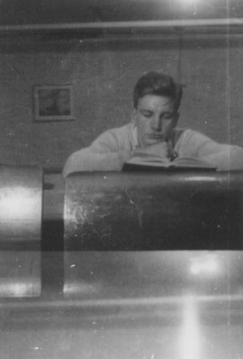 Dick Stimler studying