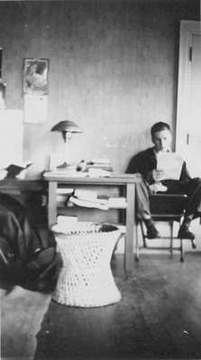 Dick Stimler studying