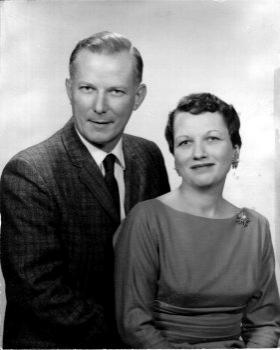 Donald Alphonse and Ann Frances Hall (n&eacute;e Stimler), 25th anniversary photograph, 1961.