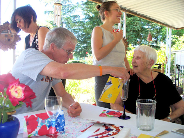 Jill, James, Samara and Louise, June 28, 2012, Santa Rosa, California