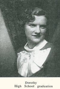 Dorothy Fornell, high school graduation.