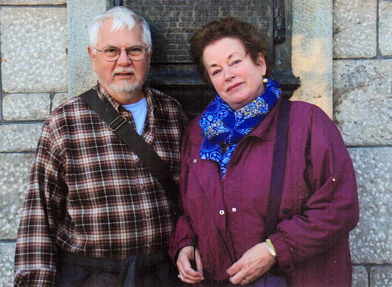 Doug and Sandy Beck, Chateau Frontenac, Quebec City, Canada, October 2014