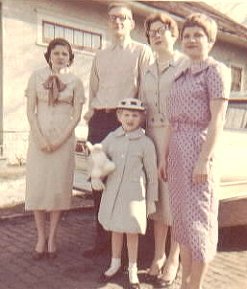 Marguerite, Bill, Kathy and Linda Morse (in front)