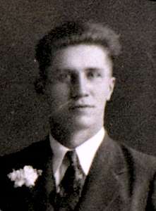 Edward T. Jurek on his wedding day, April 10, 1934