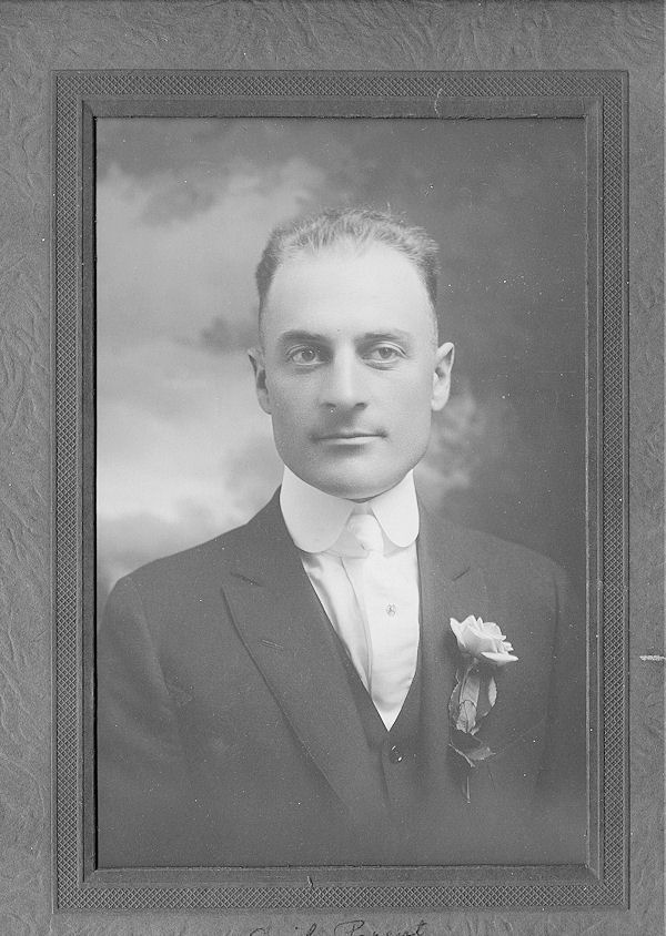 Emil Albert Parent, Wedding Day, 1922