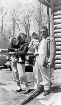 Rae, Diane, Sandy and Richard Stimler, visiting Minnesota.