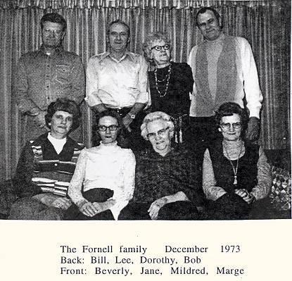 The Fornell Family, December 1973.