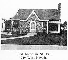 First home in St. Paul, 749 West Nevada.