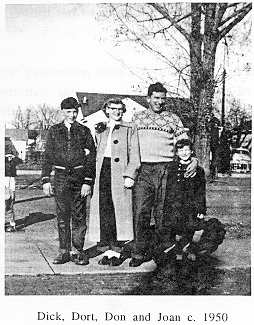 Dick, Dort, Don and Joan Kampa c. 1950.