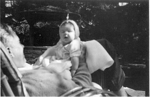 Dad Gene and baby Fran Kampa