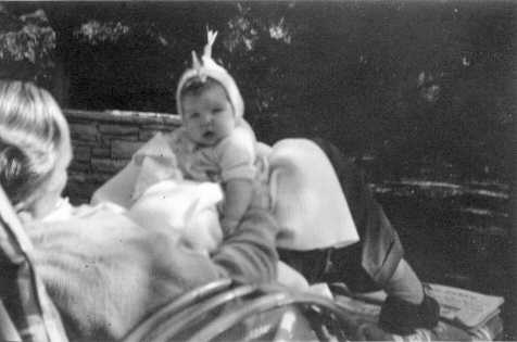 Dad Gene and baby Fran Kampa