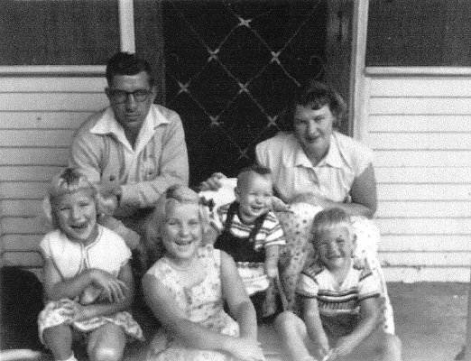 The Gene and June Kampa Family, 1954, El Cerrito, CA.