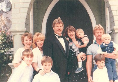 All of Gene's kids and some of his grandkids.