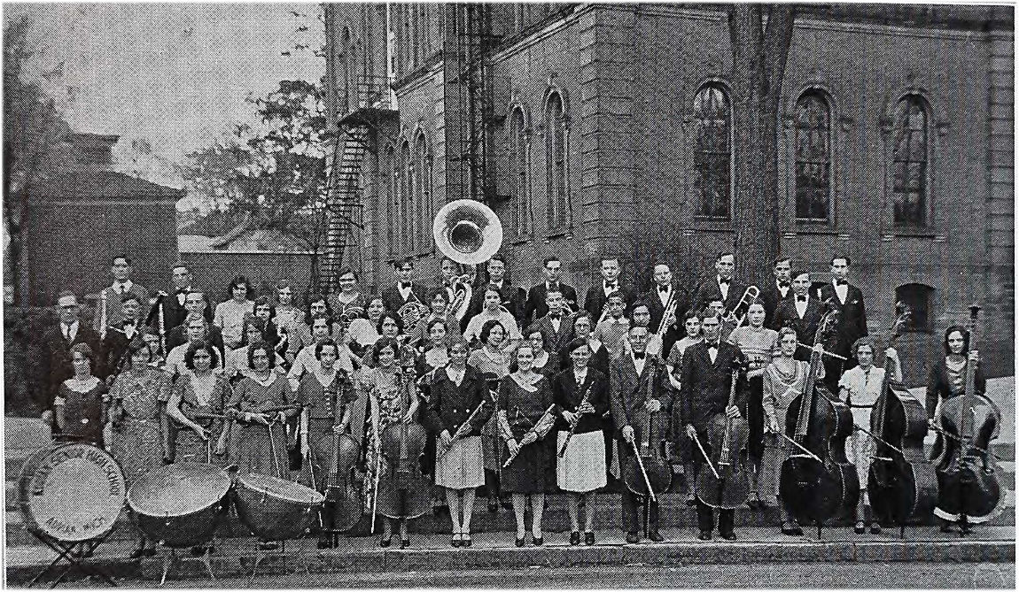 Orchestra at Adrian High School, 1931