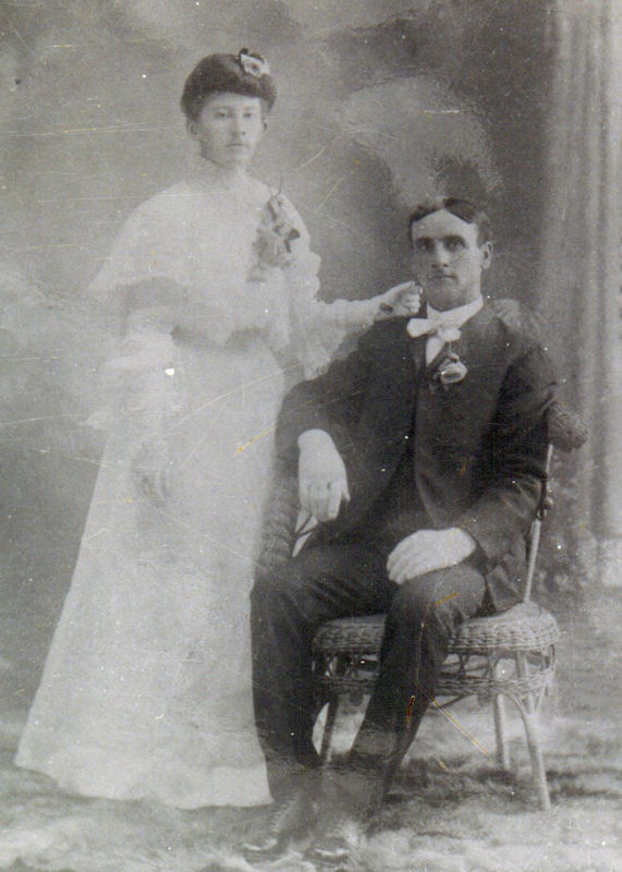 Gertrude Sinker and Joseph Kampa wedding photograph