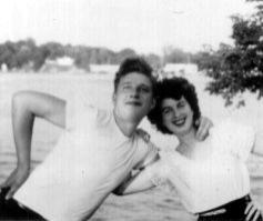 Gilbert and Helen Stimler, Wayzata, MN, 1940s.