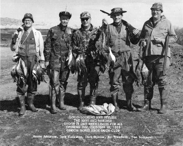The Navy and Marines Shoot It Out with Limits for All, Gibson Horse Shoe Duck Club