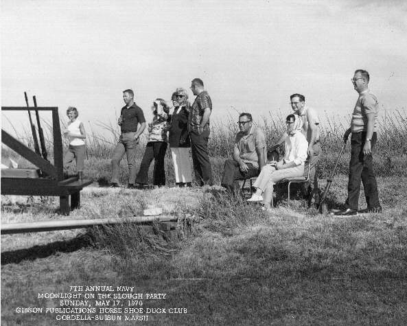7th Annual Navy Moonlight on the Slough Party, Gibson Horse Shoe Duck Club, May 17, 1970