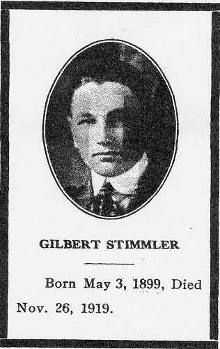 Gilbert F. Stimmler Prayer Card.