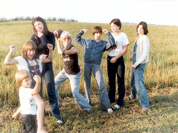 Greenwood, Weber and Seitz kids.