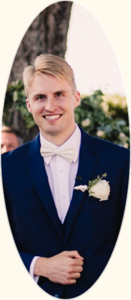 Griffin Lentsch, wedding day Aug. 4, 2018