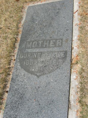 Gurine Qvale's Gravestone, Fairview Cemetery, Willmar, MN.