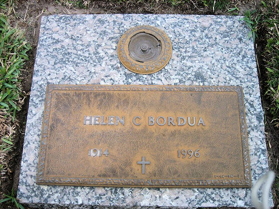 Grave of Helen C. Bordua