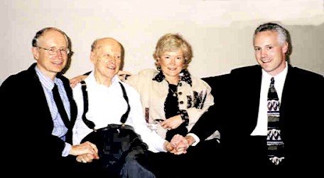 Charley, his dad Herb at age 90+, Charley's sister Kathy and brother-in-law David.