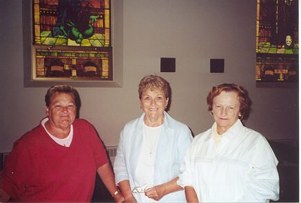 Helen Hengel, Marge Randall and Mary Ann Sebek, July 2000.