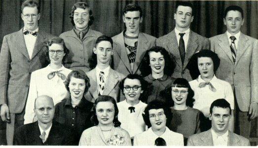 National Honor Society, Wayzata High School, Wayzata, MN, 1950.