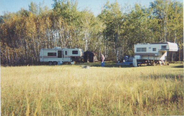 Helen Hengel's deer camp, Oct. 2002