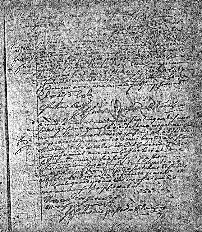 St-Martin Parish Death Record of Stimmler infant, November 28, 1764.