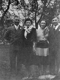 Jack and Leona Olsen, Delores 'Dee Dee' Stimler, and Jack's cousin 'Buddy.'