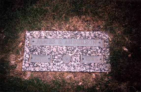Gravestone of James S. Anderson