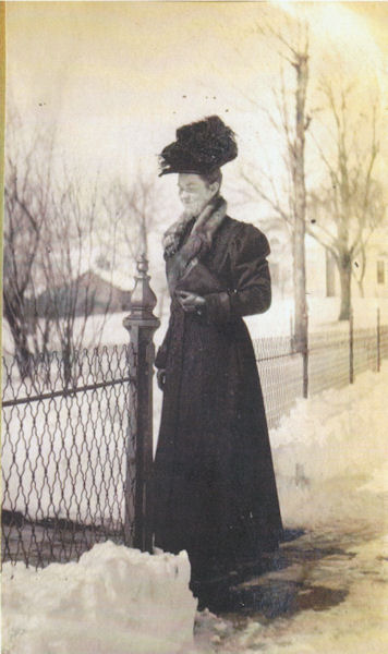 Jennie Jorgenson in the snow