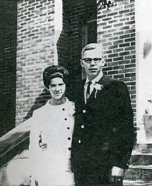 Joan and Rod Will, Wedding Day, September 23, 1967.