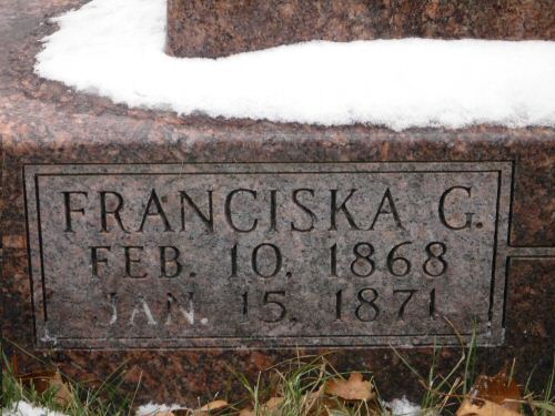 Closeup of Grave of Franciska G. Stimmler