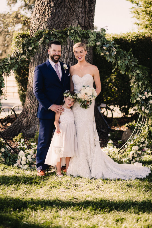 Brother Josh, his daughter Linnea Kampa, and Katie Kampa Lentsch