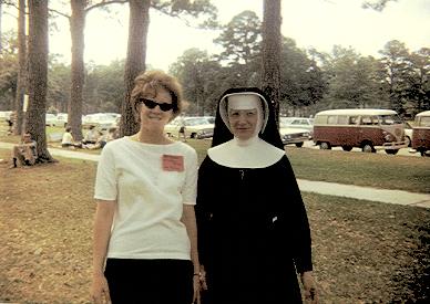 Judi and Sister Damian.