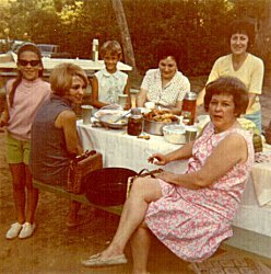 A Family Picnic in the late 1960s.