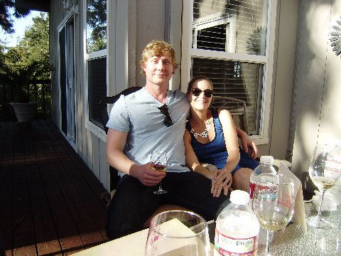 Justin Kampa and his fiancee