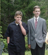 Keegan and Nick Donofrio, Aug. 2, 2002, Lagunitas, CA