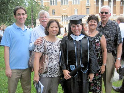 Kyle, Ron, Phoung, Kelle, Bonnie and Dick Kampa, 12 May 2012