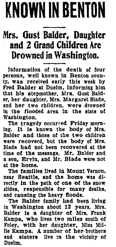 Known in Benton, The St. Cloud Daily Times, St.&nbsp;Cloud, Minnesota, Mar.&nbsp;2, 1932, Wed, page 3, column 2