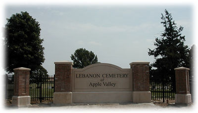 Lebanon Cemetery, Apple Valley, Dakota, Minnesota