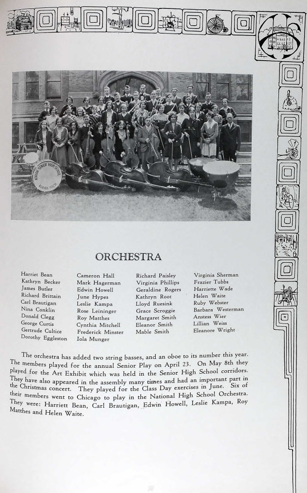 Geraldine E. Rogers in the Orchestra of Adrian High School