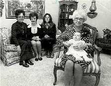 Five generations in 1975.