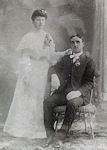 Joseph and Gertrude Sinker Kampa wedding photograph