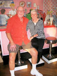 Marvin and Jane Loper at the Sock Hop fund raiser for a new pickleball court, April 12, 2014